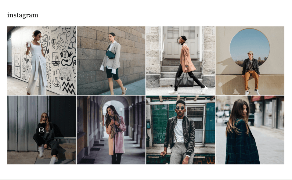 Instagramのフィード